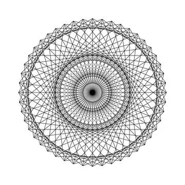 Geometrical figure from Sacred Geometry elements. Vector Illustration. Illustrazione stock