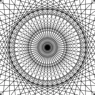Geometrical figure from Sacred Geometry elements. Vector Illustration. Illustrazione stock