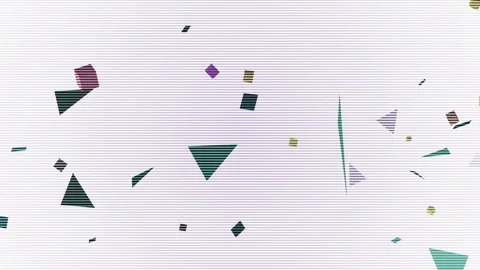 Geometrical Figures Explosion Colored Motion Abstract Background Stock Footage 88660381