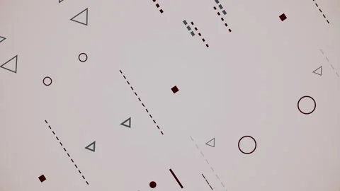 Geometrical Figures Moving Loop Motion Abstract Background Stock Footage 118887478
