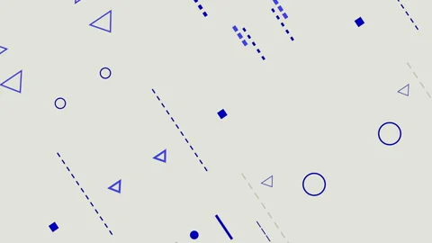 Geometrical Figures Moving Loop Motion Abstract Background Stock Footage 121430286