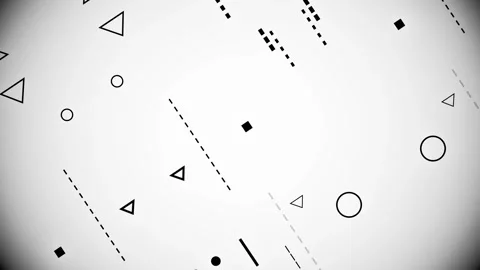 Geometrical Figures Moving Loop Motion Abstract Background Stock Footage 125744472