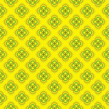 Geometrical flower pattern design Stock Illustration
