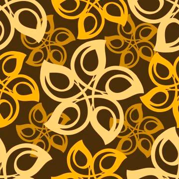 Geometrical flowers pattern Stock Illustration