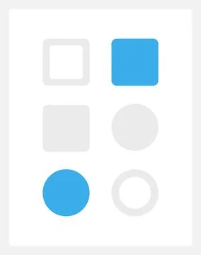 Geometrical frame UI element template Illustrazione stock