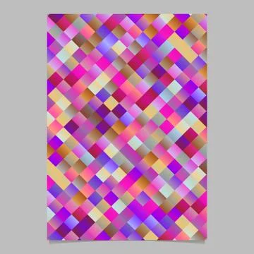 Geometrical gradient modern square pattern poster template design 스톡 일러스트