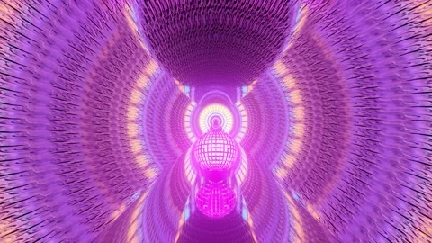 Geometrical light spinning ball path 4k uhd 3d rendering vj loop Stock Footage 160542270