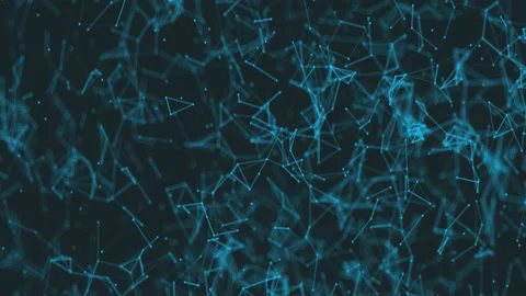 Geometrical Lines With Moving Triangles Stock Footage 132292162