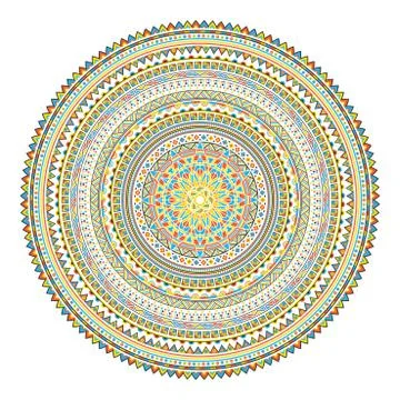 Geometrical Mandala. Stock Illustration