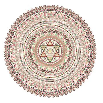 Geometrical Mandala. Stock Illustration