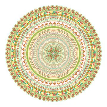 Geometrical Mandala. Stock Illustration
