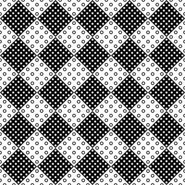 Geometrical monochrome abstract circle pattern background design Stock Illustration