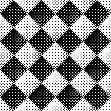 Geometrical monochrome abstract dot pattern background design Stock Illustration
