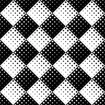 Geometrical monochrome abstract dot pattern background design Stock Illustration
