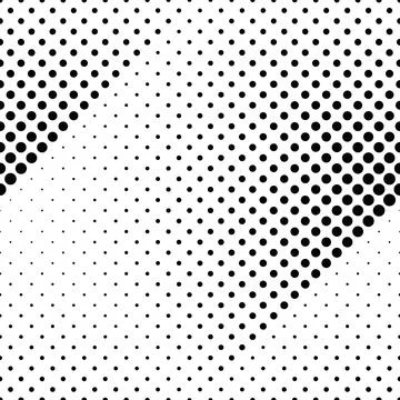 Geometrical monochrome seamless circle pattern background design Stock Illustration