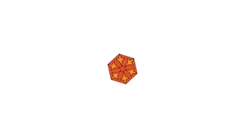 Geometrical object with pattern background simple animation. Stock Footage 266276461