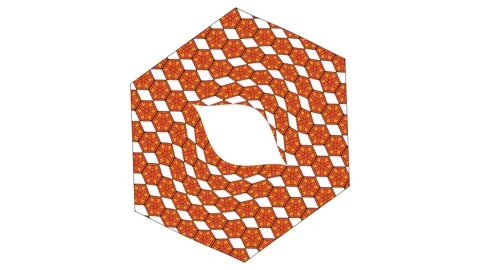 Geometrical object with pattern background simple animation. Video stock 266276466