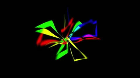 Geometrical objects rotation Stock Footage 11627432