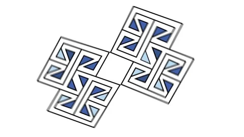 Geometrical objects  simple animation on white background. Stock Footage 266983054