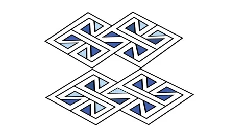 Geometrical objects  simple animation on white background. Stock Footage 266983056