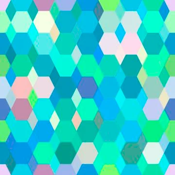 Geometrical ornament colored polygonal pattern Stock Illustration