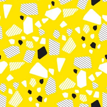 Geometrical particles multicolor seamless pattern Stock Illustration