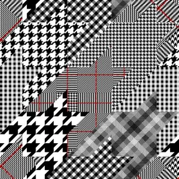 Geometrical patchwork pattern Stock Illustration
