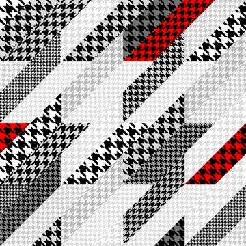 Geometrical patchwork pattern Illustrazione stock