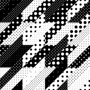 Geometrical patchwork pattern Stock Illustration