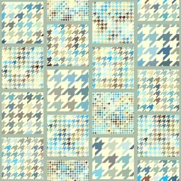 Geometrical patchwork pattern Stock Illustration