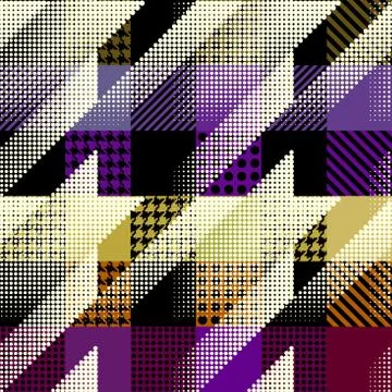 Geometrical patchwork pattern Stock Illustration