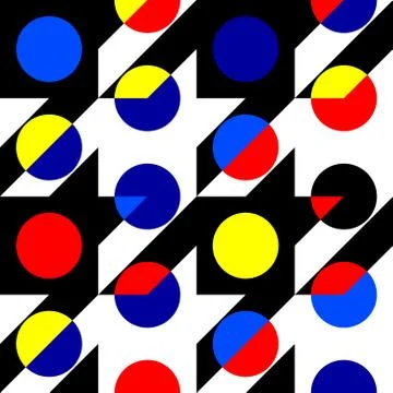 Geometrical patchwork pattern 스톡 일러스트