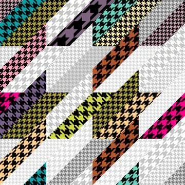 Geometrical patchwork pattern Stockillustratie