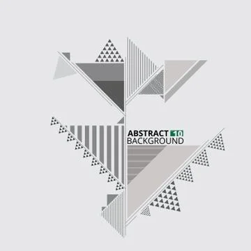 Geometrical pattern background in various triangle shapes. Stock Illustration