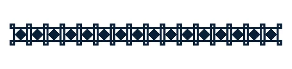 Geometrical Pattern Border Design Stock Illustration