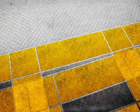 Geometrical pattern on pavement Stock Photos