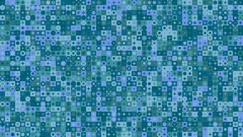 Geometrical pattern website background - colorful vector graphic Stock Illustration