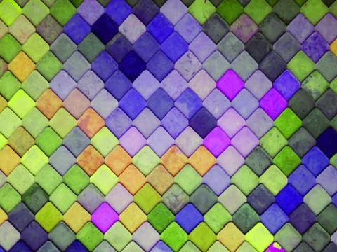 Geometrical patterned colorful triangular textured illustrative background 库存插图