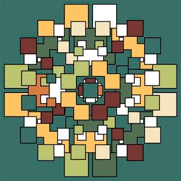 Geometrical pattern.square pattern background. Stock Illustration