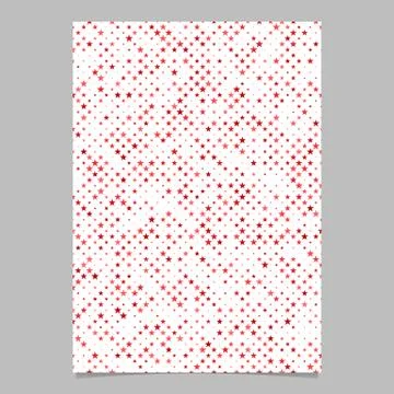 Geometrical pentagram star pattern poster template background - vector design Illustrazione stock