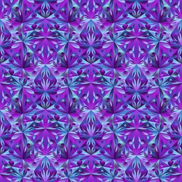 Geometrical polygonal abstract floral triangle pattern background 스톡 일러스트
