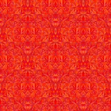 Geometrical polygonal red triangular flower pattern background イラスト素材
