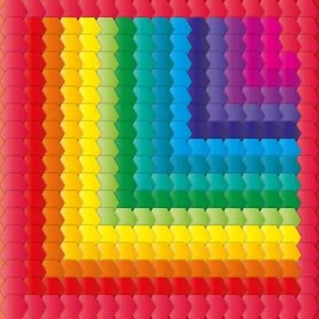 Geometrical rainbow background Stock Illustration