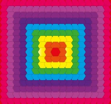 Geometrical rainbow background Stock Illustration