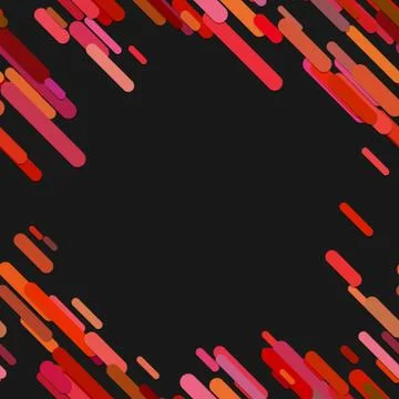 Geometrical random rounded diagonal stripe pattern background design Stock Illustration