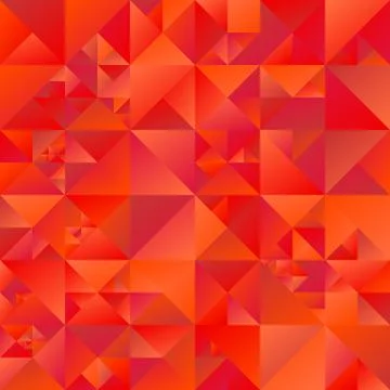 Geometrical red polygonal gradient triangle background Stock Illustration