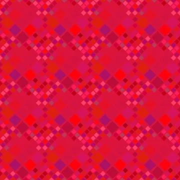 Geometrical red square pattern background - abstract vector design Ilustração Stock