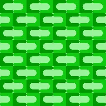 Geometrical repeat pattern shape with green color Stock Illustration