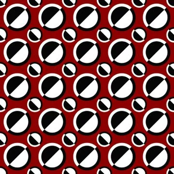 Geometrical repeating pattern - vector circle background illustration Stock Illustration