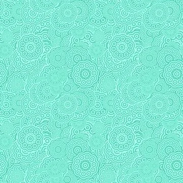 Geometrical repeating stylized flower pattern - vector floral background Stock Illustration